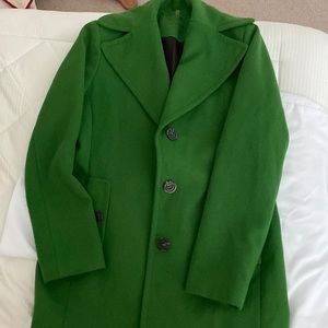 Calvin Klein pea coat. Absolutely striking beautiful Kelly green color.